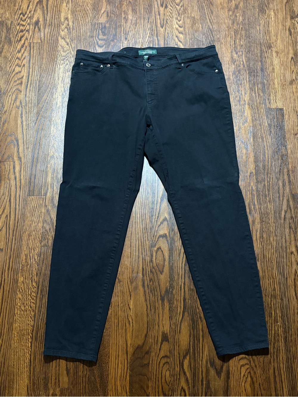 Lauren Ralph Lauren Black Modern Skinny Jeans Plus Size 20W
